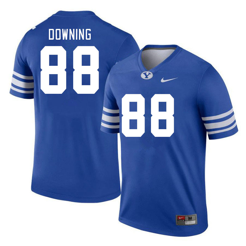 Men #88 Devin Downing BYU Cougars College Football Jerseys Stitched-Royal - Click Image to Close